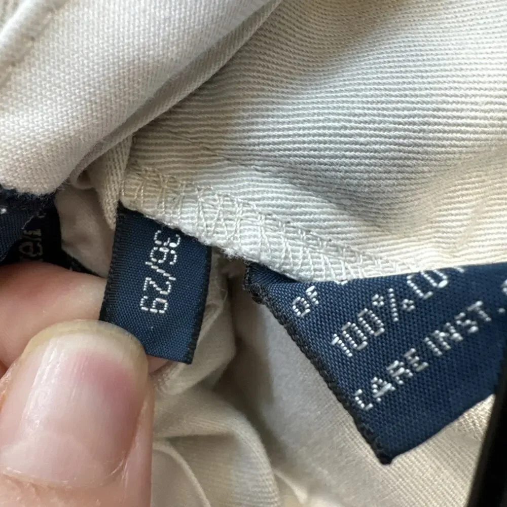 VTG 90s Polo Ralph Lauren Hammond Pant Mens 36x29 Khaki Classic Chino Pleated‎
